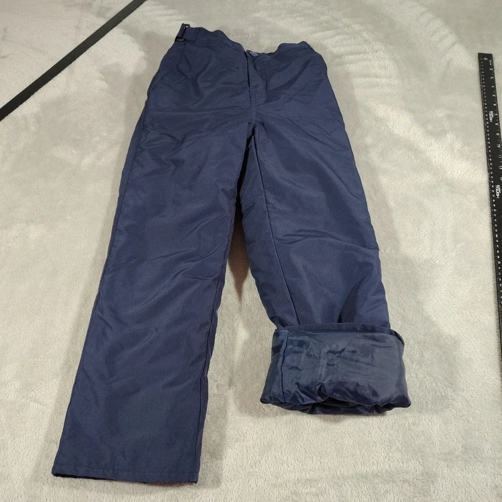 Childrens Place Snow Pants Kids 8 Navy Adjustable Waist Insulated Skiing Sleding